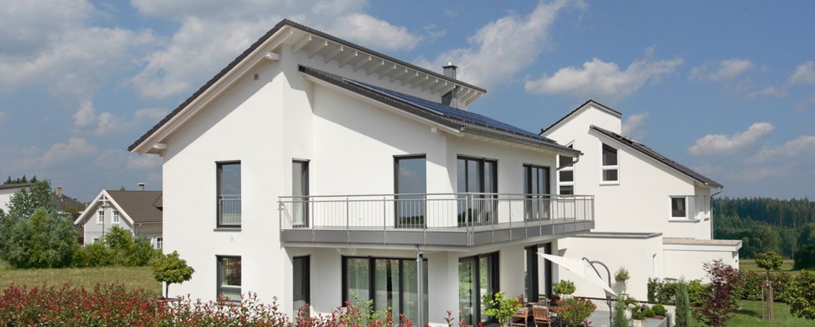 Ein Haus in weiß 