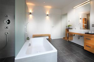 Badezimmer eines Bungalows